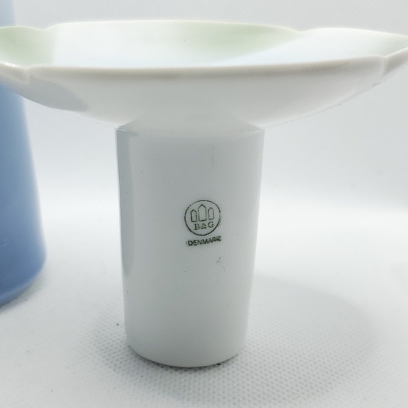 Scandinavian Art Nouveau Porcelain Candle Holder & Vase /Bing & Grondahl Annual - Picture 5 of 8